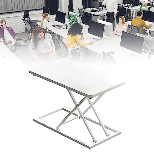 Ergonomic Height Adjustable Standing Desk Converter - Portable Sit-Stand Riser for Home Office, Compact Design for Improved Posture & Productivity, Ideal Mobile Workstation