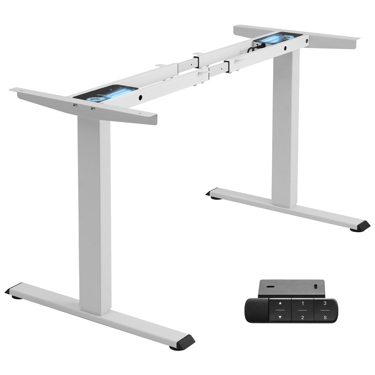TOPSKY Dual Motor Electric Standing Desk Frame, Height Adjustable Sit Stand Base for Home Office, Fits Table Tops up to 70.8 x 31.5 Inch, 225 lb Capacity