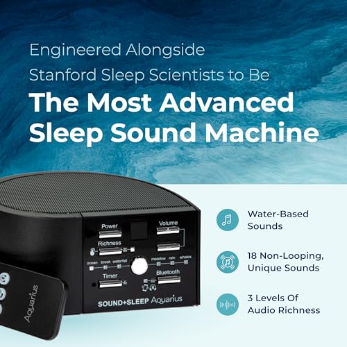 Sound+Sleep High Fidelity Sleep Sound Machine with 30 Guaranteed Non-Looping Nature Sounds