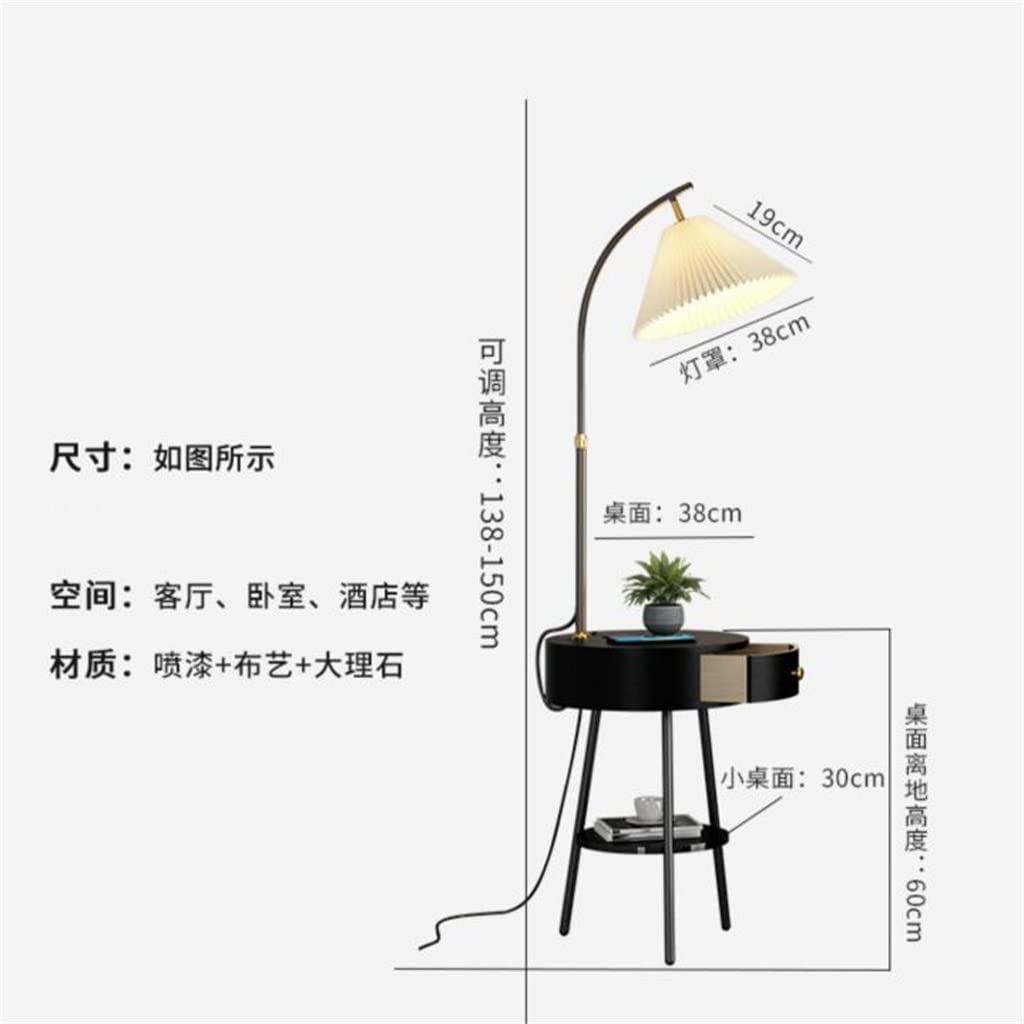 Nordic Integrated Floor Lamp with Display Shelf Frame