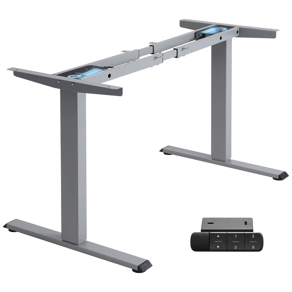 TOPSKY Dual Motor Electric Standing Desk Frame, Height Adjustable Sit Stand Base for Home Office, Fits Table Tops up to 70.8 x 31.5 Inch, 225 lb Capacity