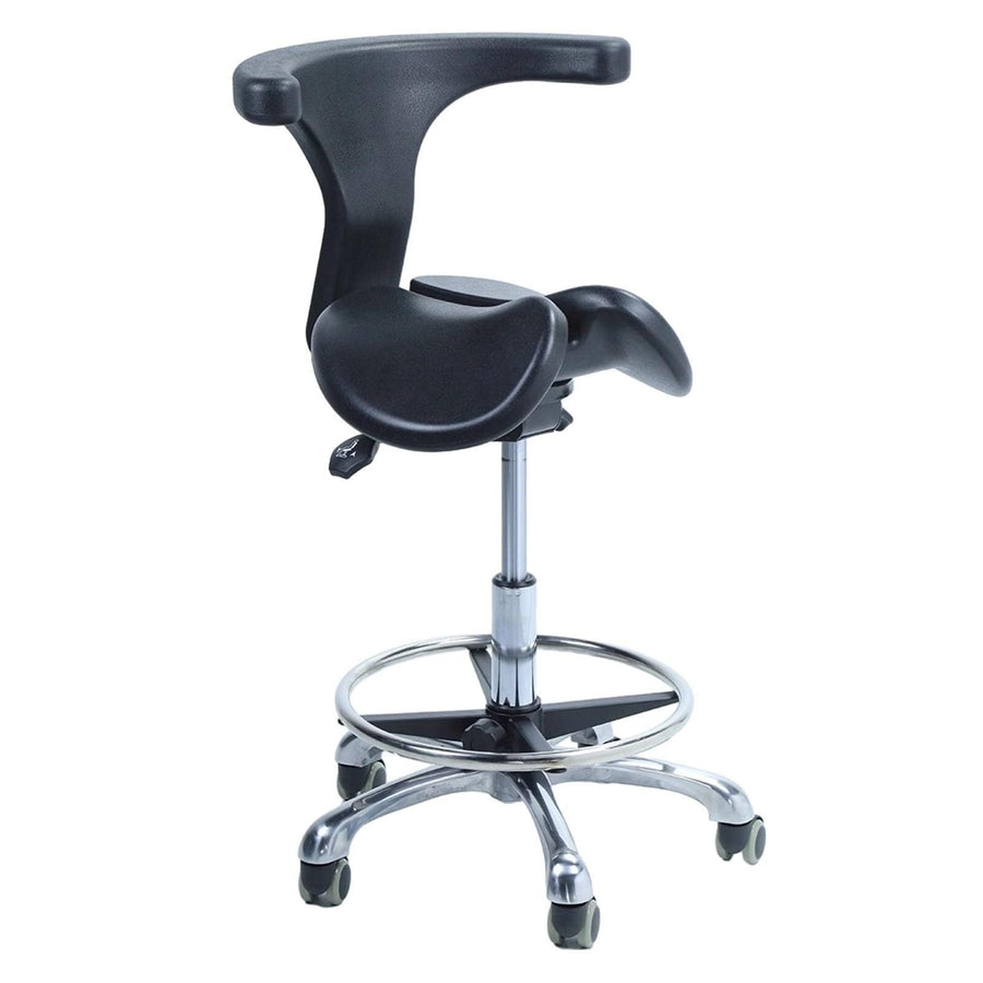 JAVPTAV Ergonomic Saddle Chair with Back Support & Split Seat