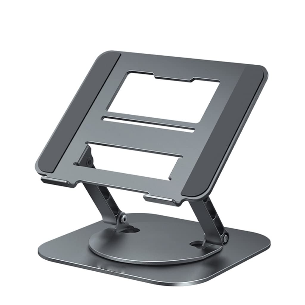 QERTYHJK 360° Rotatable Aluminum Adjustable Laptop Stand