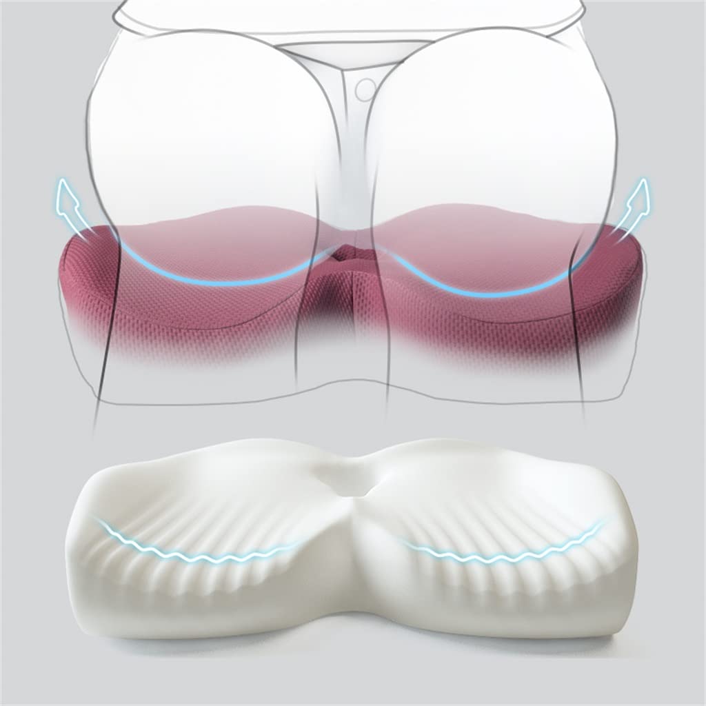 UOHLCX Cushion Office Sedentary Artifact Backrest Integrated Waist Chair Butt Pad Student