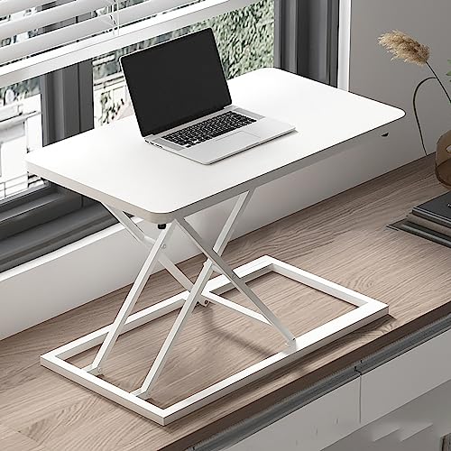 Ergonomic Height Adjustable Standing Desk Converter - Portable Sit-Stand Riser for Home Office, Compact Design for Improved Posture & Productivity, Ideal Mobile Workstation