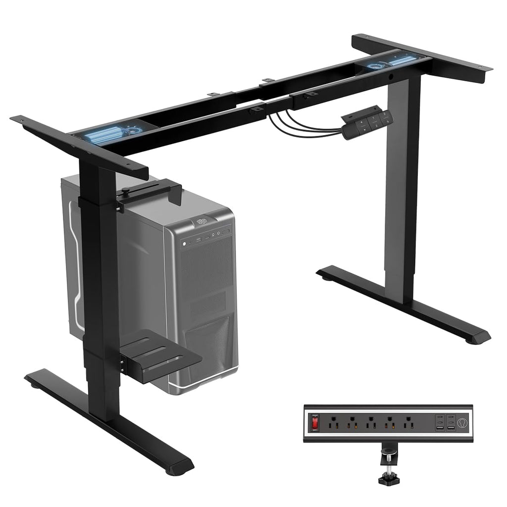 TOPSKY Dual Motor Electric Standing Desk Frame, Height Adjustable Sit Stand Base for Home Office, Fits Table Tops up to 70.8 x 31.5 Inch, 225 lb Capacity