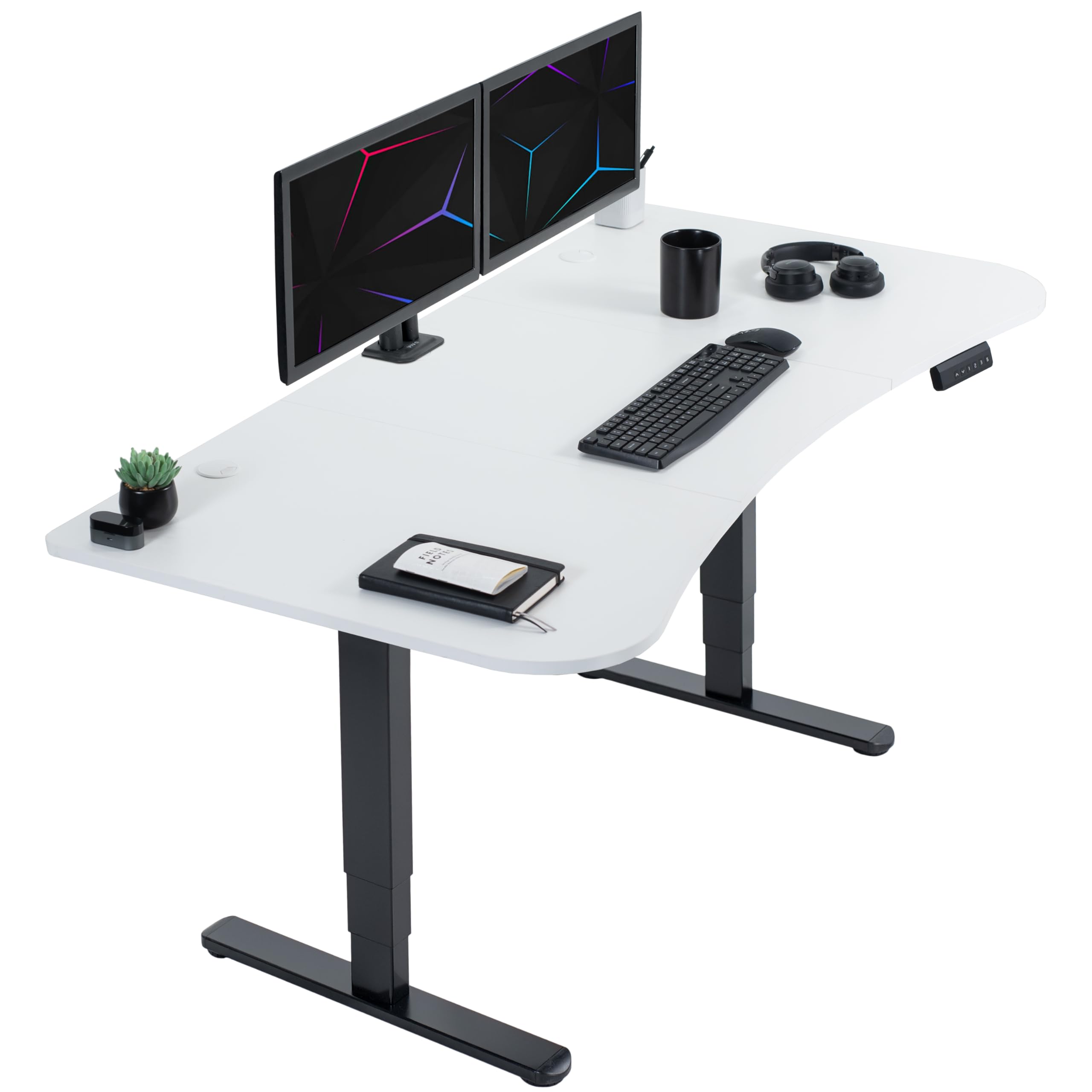 71-Inch Electric Standing Desk with Memory Touch Controller