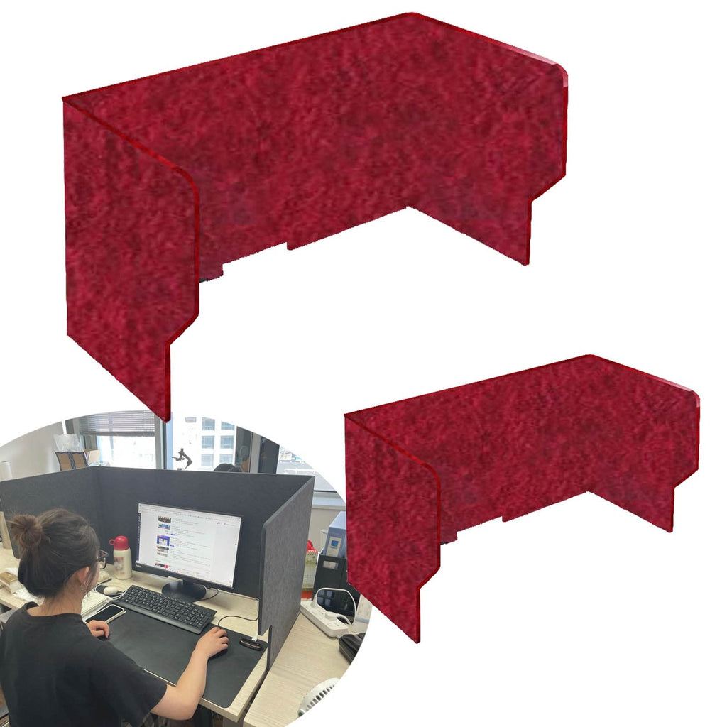 Freestanding Acoustic Desk Dividers Desk Panel,Panel, 2 Pcs Classroom Desktop Privacy Panel, Reduce Noise and Visual Distractions with This Lightweight Desk Mounted Privacy Panel (Color : Dark Camel