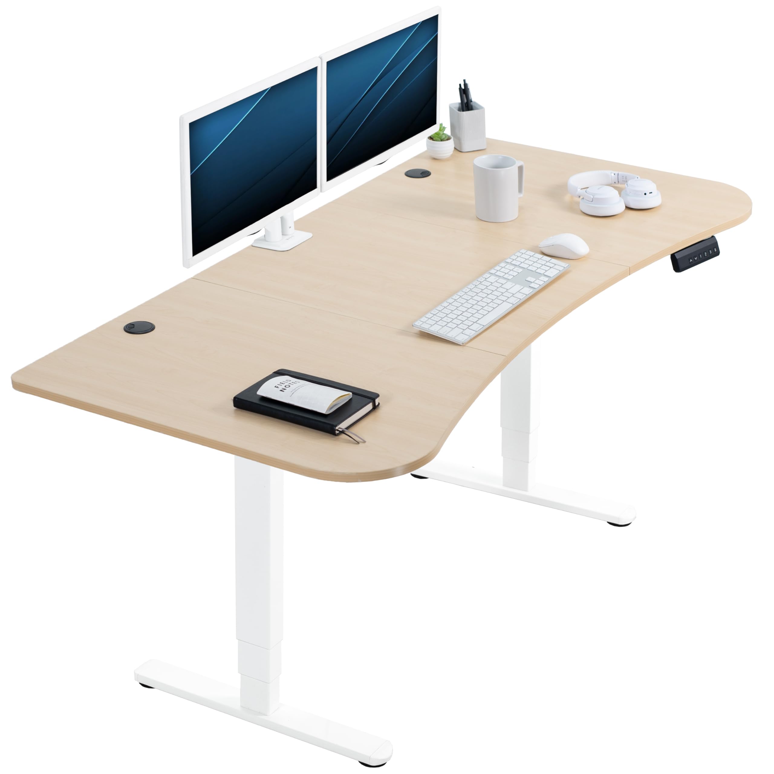 71-Inch Electric Standing Desk with Memory Touch Controller
