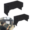 Freestanding Acoustic Desk Dividers Desk Panel,Panel, 2 Pcs Classroom Desktop Privacy Panel, Reduce Noise and Visual Distractions with This Lightweight Desk Mounted Privacy Panel (Color : Dark Camel