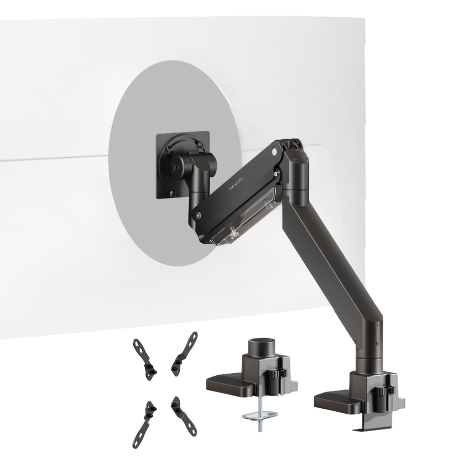 Hexcal Heavy-Duty Monitor Arm for 57″ Ultrawide Screens