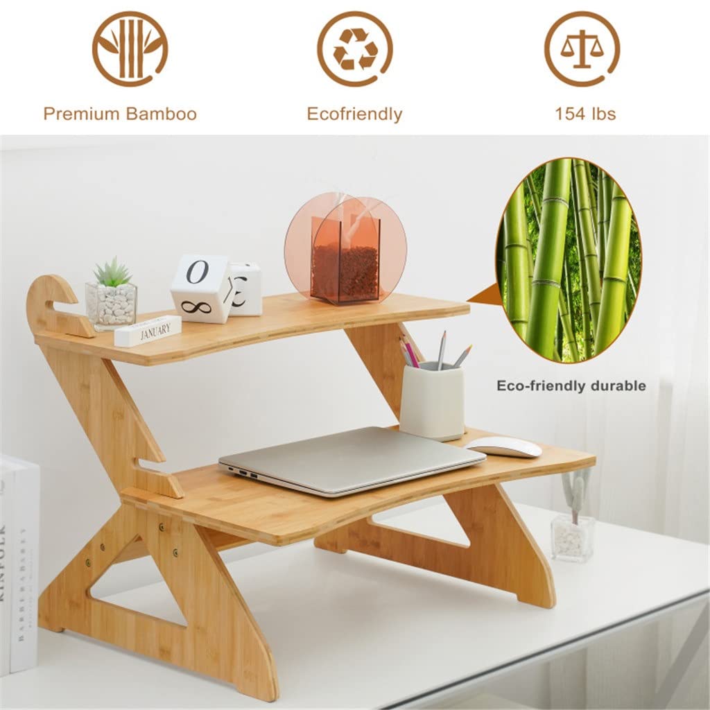 Standing Desk Converter Standing Monitor Stand Desk Convertor Riser for Monitor Adjustable Heigh