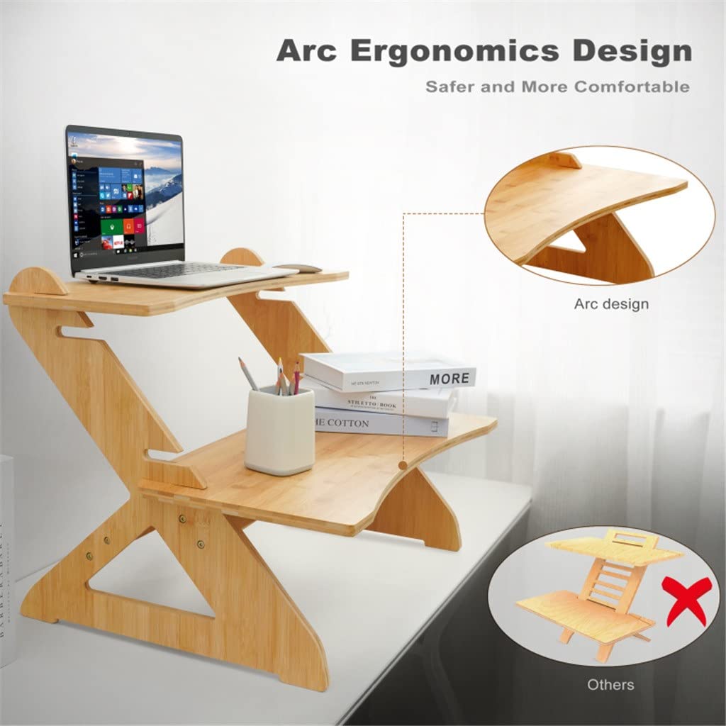 Standing Desk Converter Standing Monitor Stand Desk Convertor Riser for Monitor Adjustable Heigh