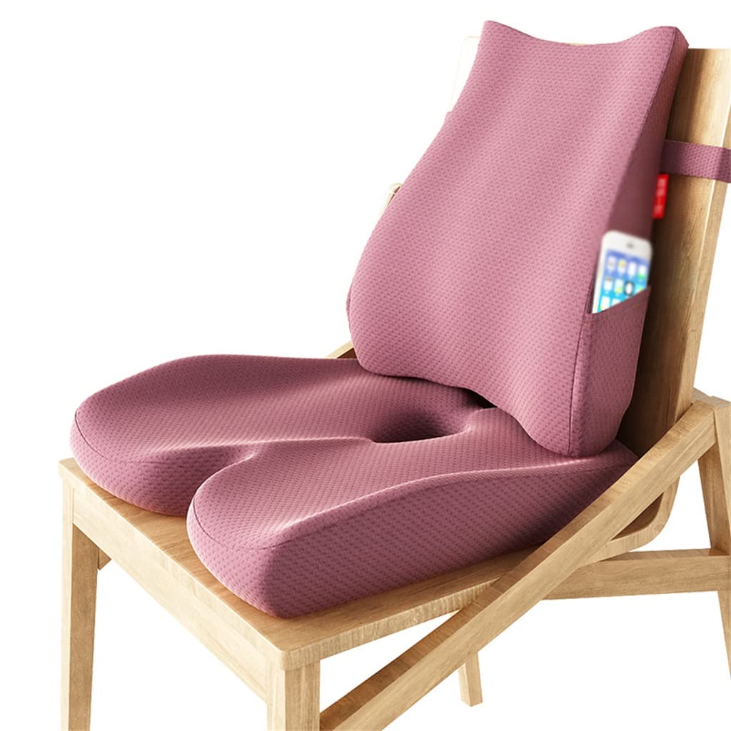 UOHLCX Cushion Office Sedentary Artifact Backrest Integrated Waist Chair Butt Pad Student