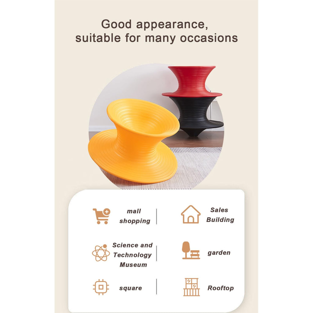 360° Swivel Gyro Chair,One-Piece Molded Rotation Stool Sense Training Tumbler Gyro Spinning Chair,for Kindergarten and Living Room,Commercial Gyro Swivel Chair,Gyro Chair