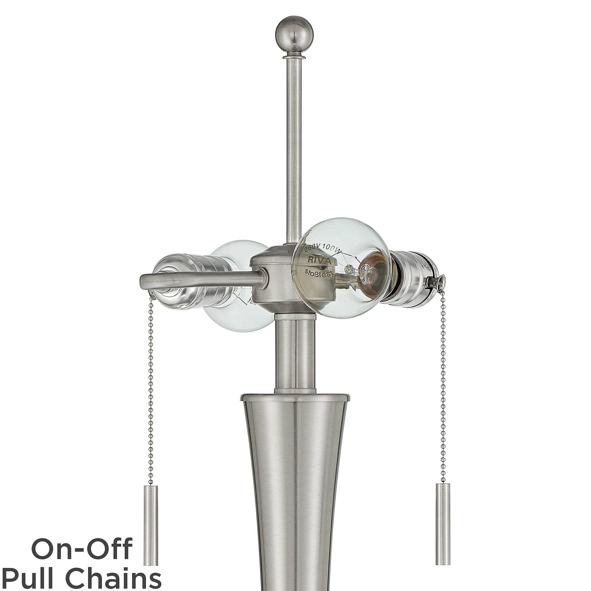 360 Lighting Karl 63 3/4" Tall Luxe Modern Brushed Nickel Floor Lamp