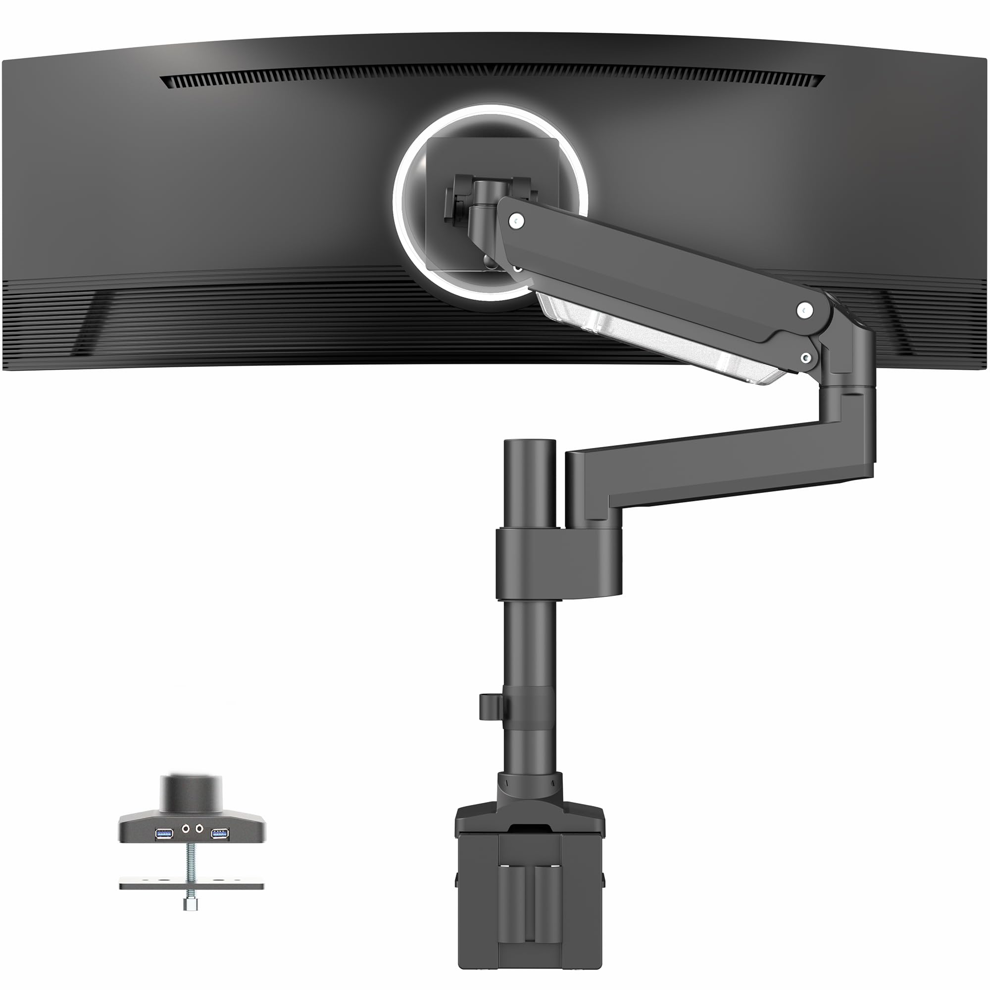 VIVO Heavy-Duty Aluminum Monitor Arm for 49″ Ultrawide Screens