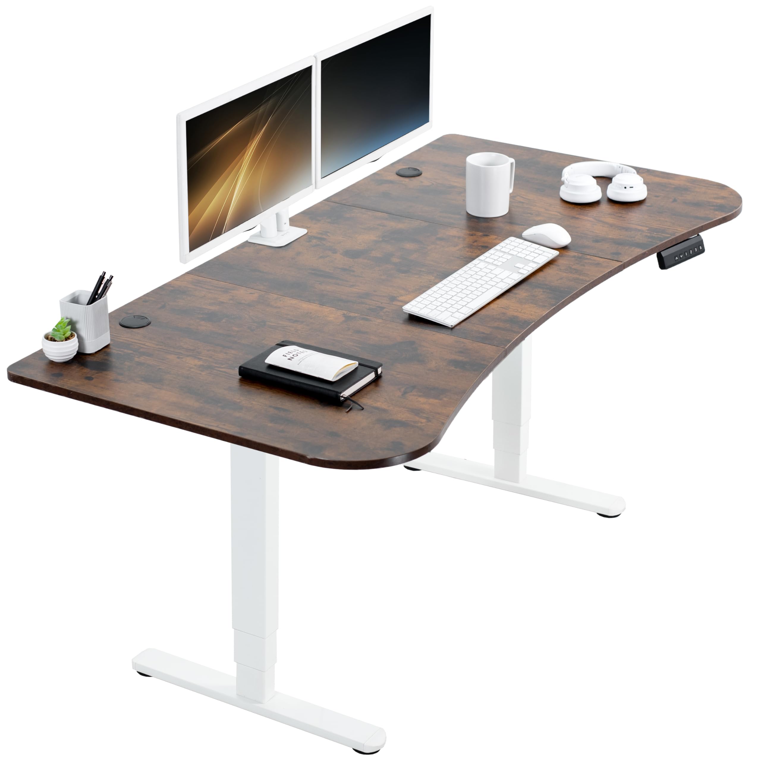 71-Inch Electric Standing Desk with Memory Touch Controller