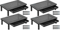 BONTEC 4 Pack Adjustable Monitor Stand Riser with Drawer, Supports 44lbs