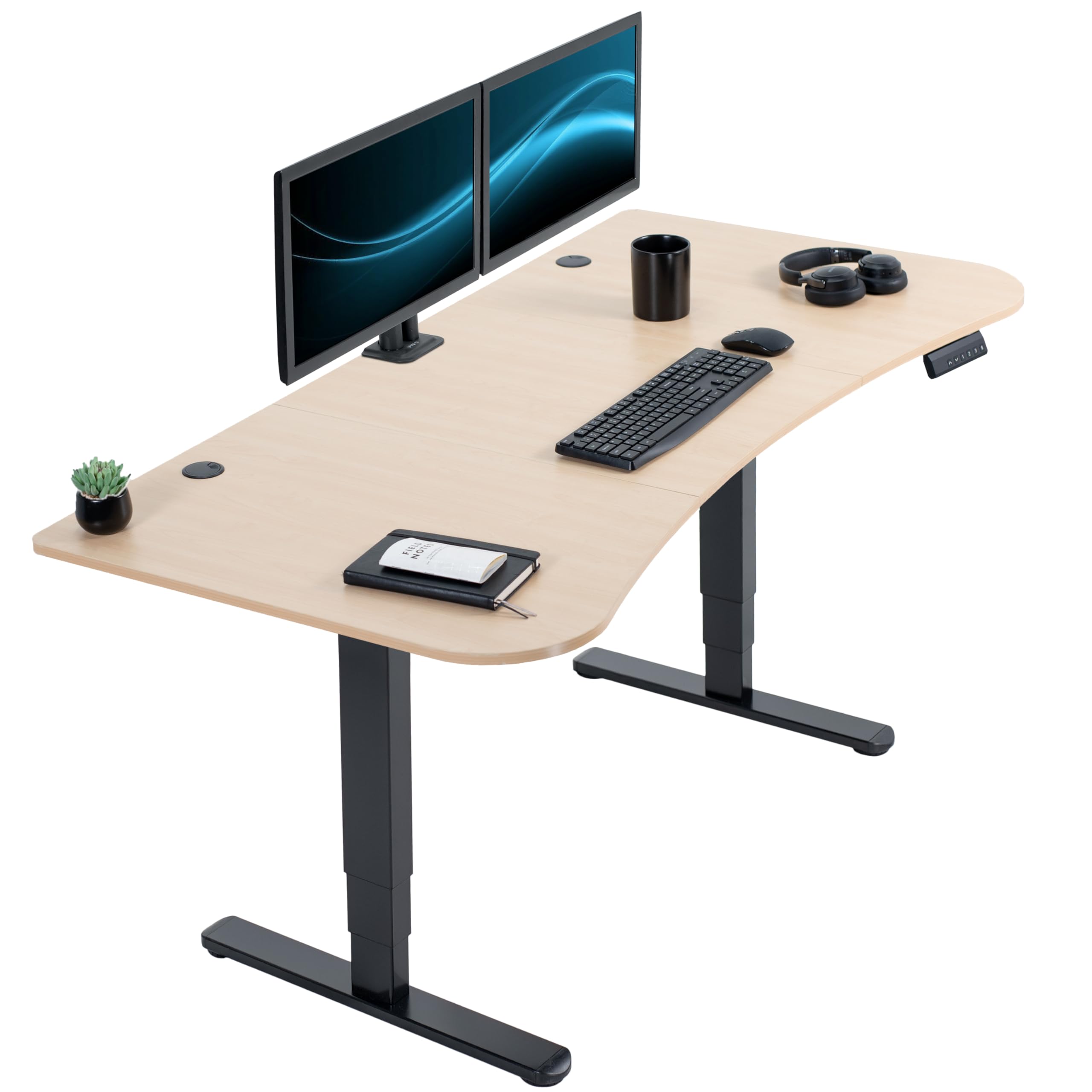 71-Inch Electric Standing Desk with Memory Touch Controller