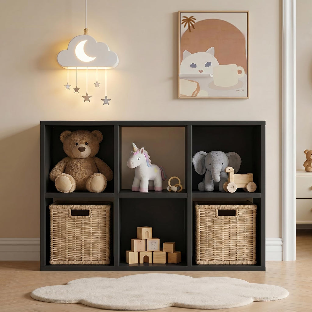 LUCKLIFE 8-Cube Storage Organizer Modular Bookcase Shelf, DYJ-B3001-L1