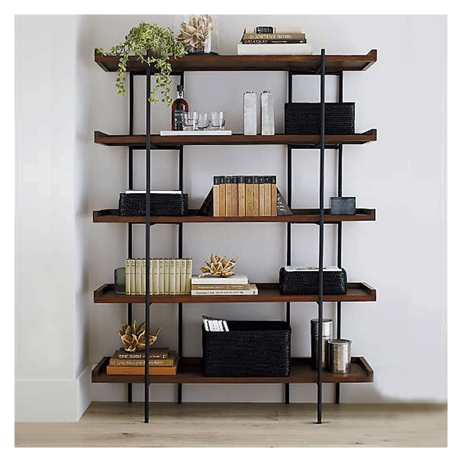 Chicken Bookshelf Indoor Bookshelf Living Room Storage Rack Floor-Mounted Multi-Layer Display Rack Suitable for Living Room Study Office Storage Shelves