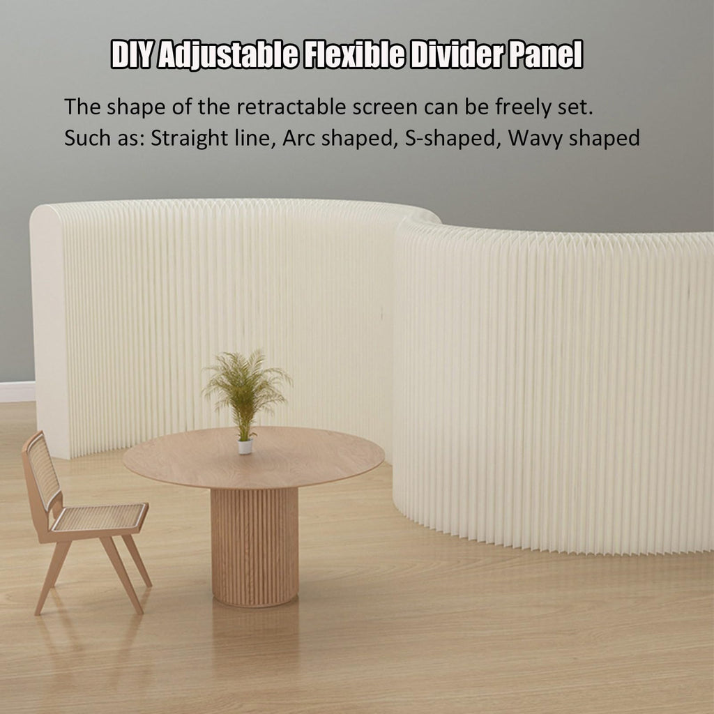 Modern Freestanding Folding Room Divider Stylish Paper Wall Partition for Home & Office Decorative Art Panel for Space Separation & Privacy