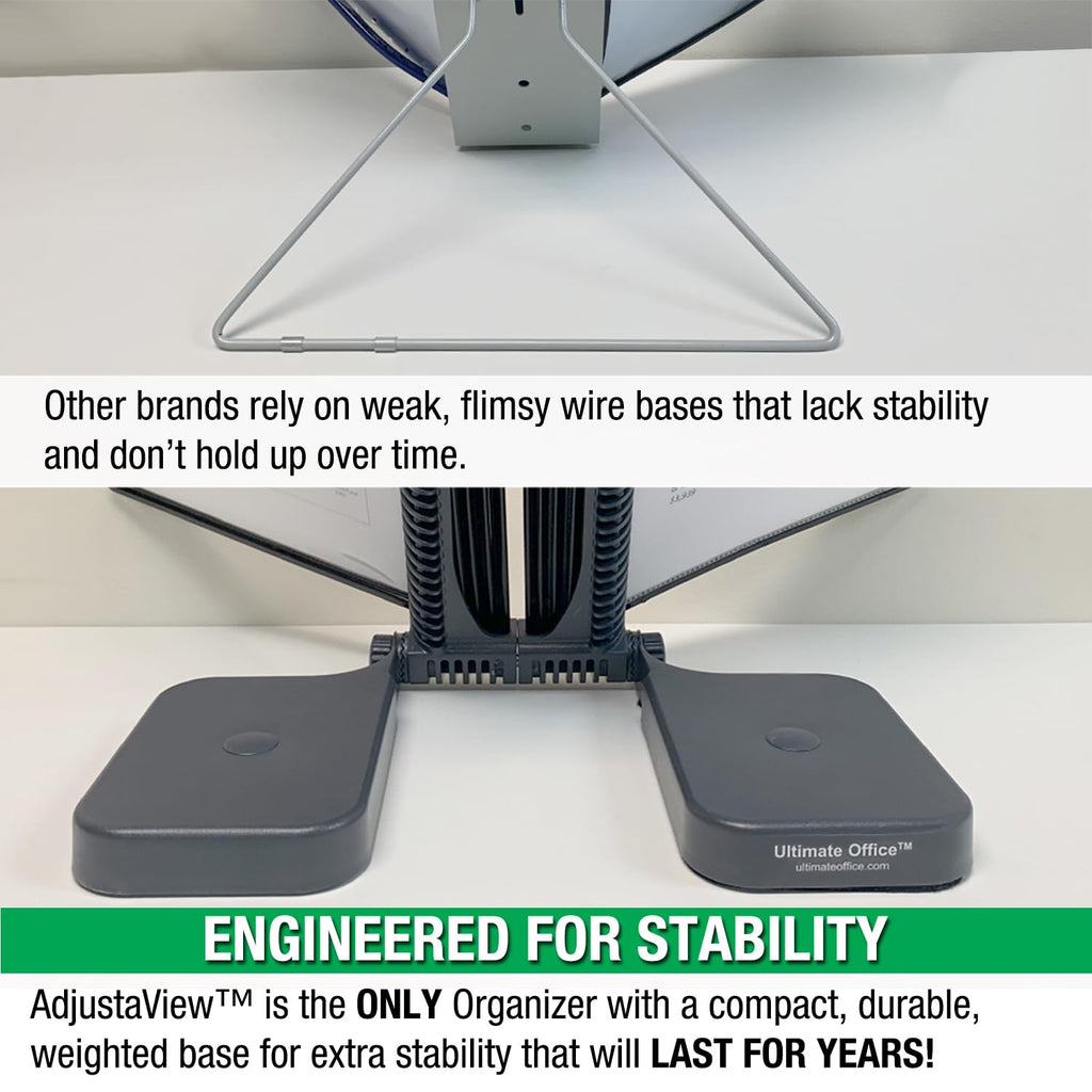 Ultimate Office AdjustaView Expandable Desk Reference Display Organizer
