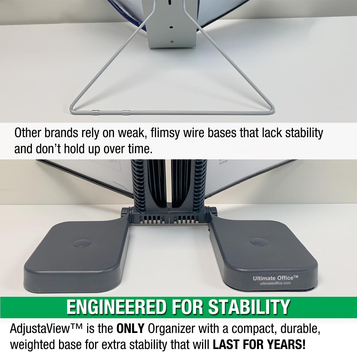 Ultimate Office AdjustaView Expandable Desk Reference Display Organizer