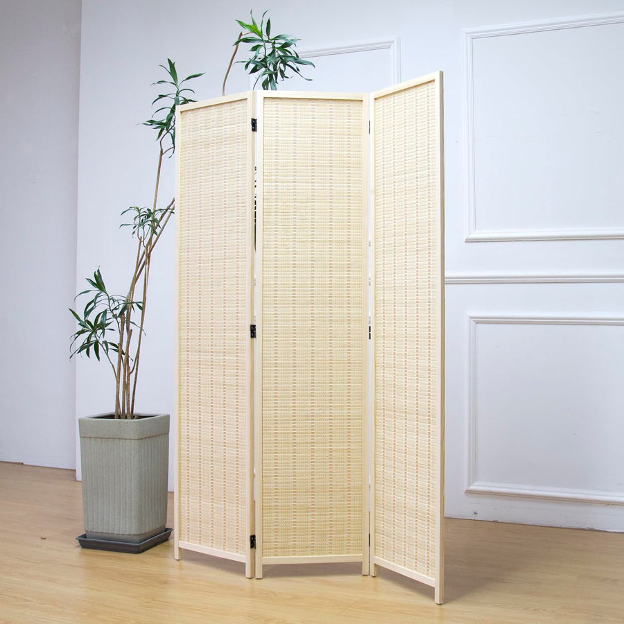 Furnnylane Bamboo Folding Room Divider & Privacy Screen