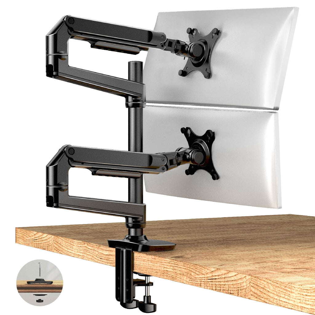 Monitor Arm Desk Mount, Fully Adjustable Computer Monitor Arm with VESA Mount, Fits 13-40" Flat/Curved Screen Within 25 lbs