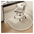 Chair Floor Mat Study Bedroom Non-Slip Home Carpet Beige Striped Rug Living Room Swivel Chairs Area Rugs for Hardwood Floor、Tile Floor