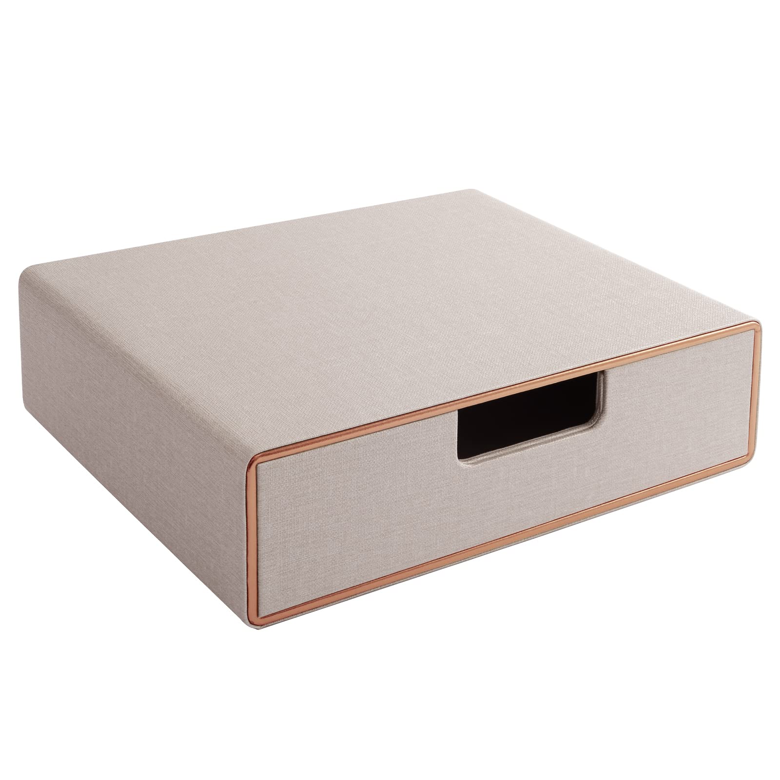 RHCSZ Leather 3-Drawer A4 Desktop File Organizer