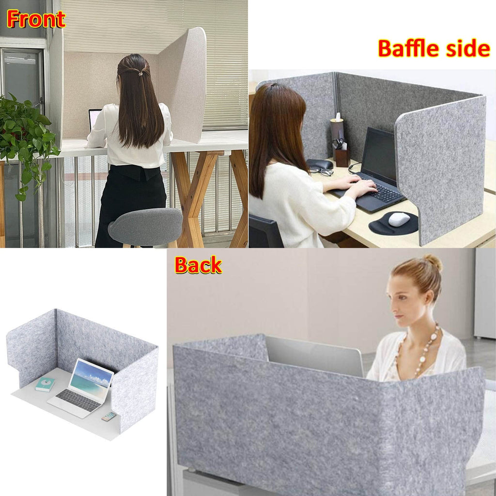 Freestanding Acoustic Desk Dividers Desk Panel,Panel, 2 Pcs Classroom Desktop Privacy Panel, Reduce Noise and Visual Distractions with This Lightweight Desk Mounted Privacy Panel (Color : Dark Camel