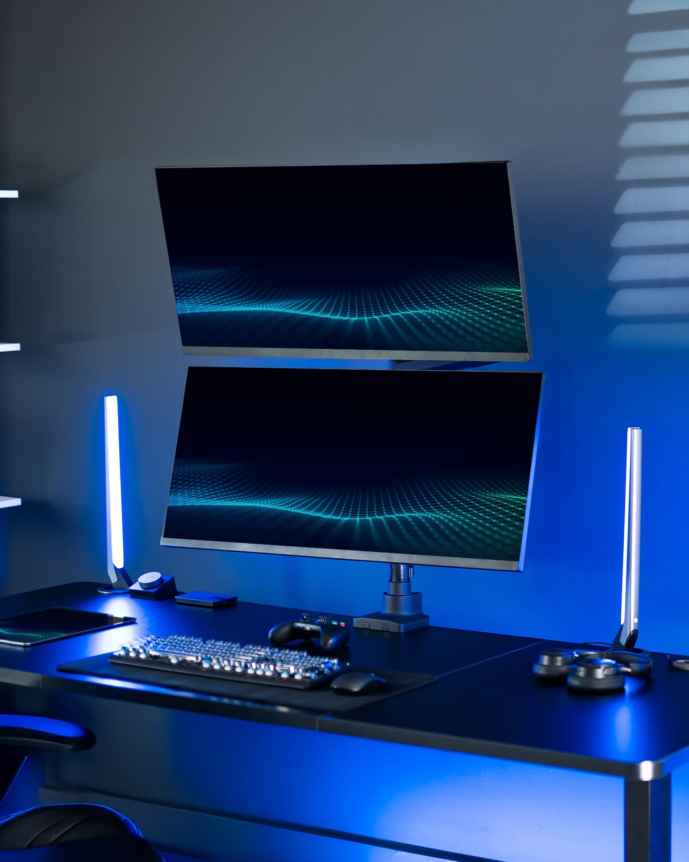 VIVO Pneumatic Arm Single Ultrawide Monitor Extra Tall Desk Mount