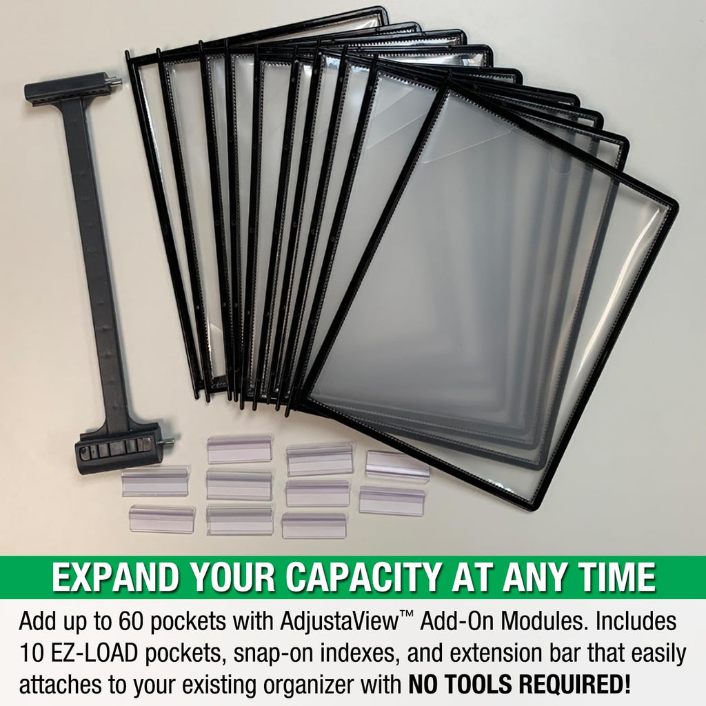 Ultimate Office AdjustaView Expandable Desk Reference Display Organizer