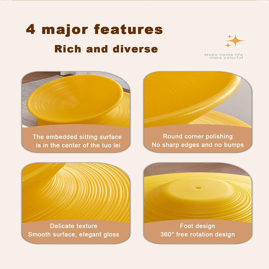 360° Swivel Gyro Chair,One-Piece Molded Rotation Stool Sense Training Tumbler Gyro Spinning Chair,for Kindergarten and Living Room,Commercial Gyro Swivel Chair,Gyro Chair
