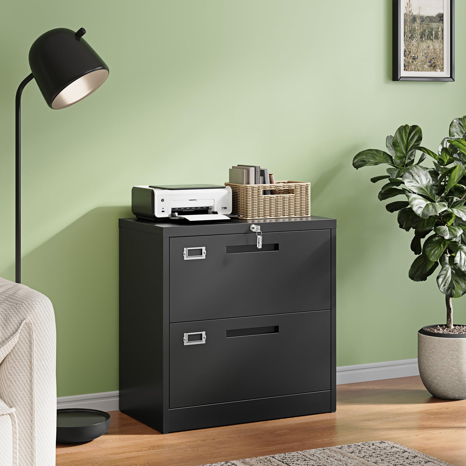 Letaya Metal Lateral File Cabinet for Home Office 2/3/4/5 Drawer （29" H/40 H/52 H/65 H/68 H File Cabinet