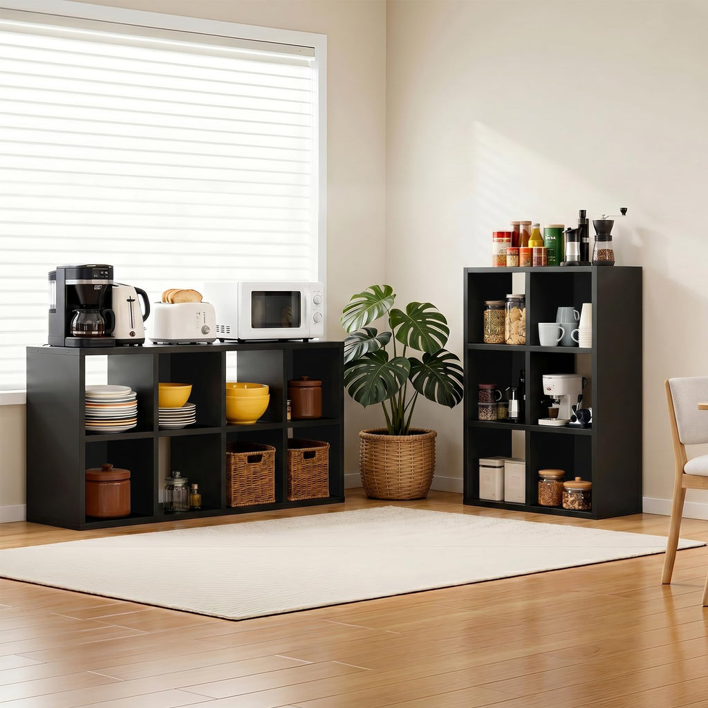 LUCKLIFE 8-Cube Storage Organizer Modular Bookcase Shelf, DYJ-B3001-L1