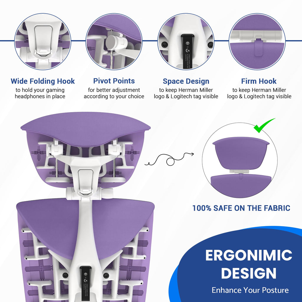 OFFICE LOGIX SHOP Embody Headrest Compatible with Herman Miller Embody Chair