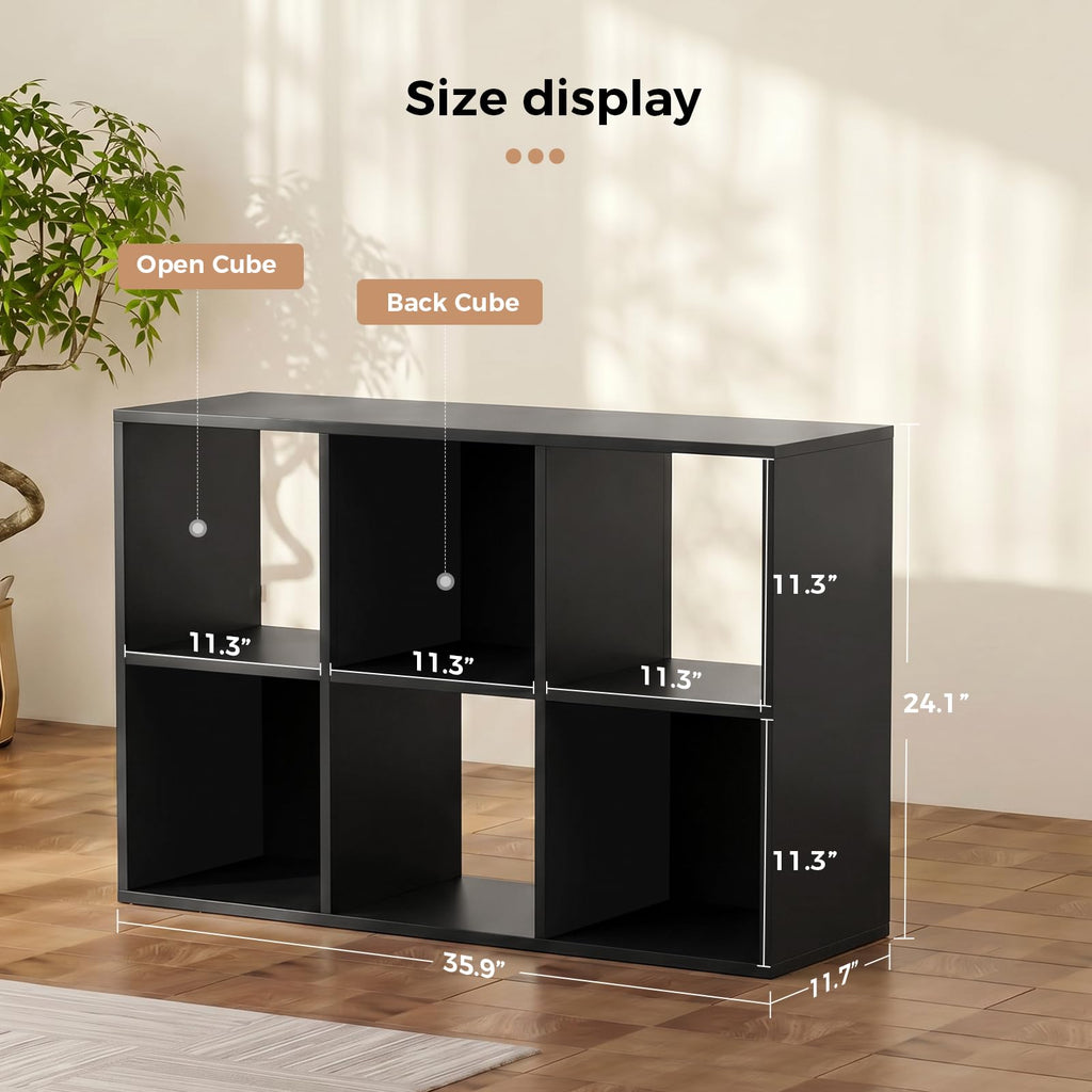 LUCKLIFE 8-Cube Storage Organizer Modular Bookcase Shelf, DYJ-B3001-L1