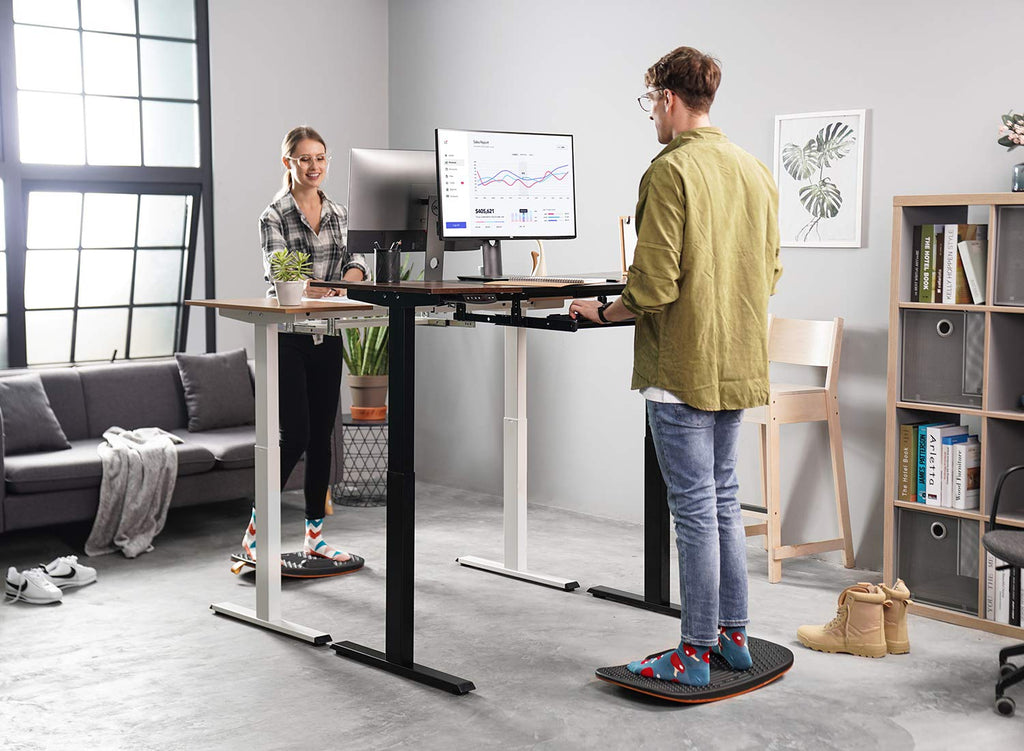 FEZIBO Standing Desk Mat with Anti Fatigue Bar