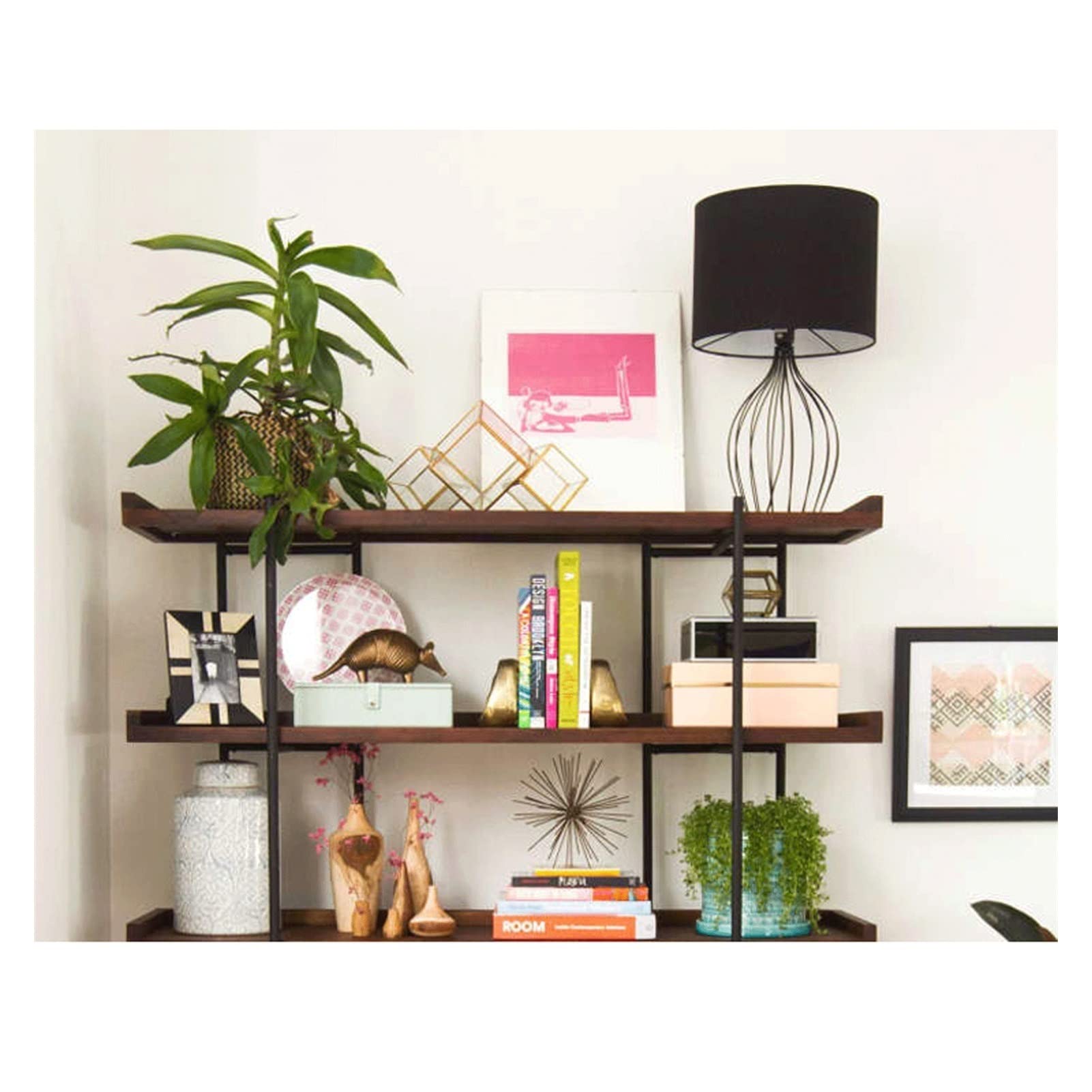Chicken Bookshelf Indoor Bookshelf Living Room Storage Rack Floor-Mounted Multi-Layer Display Rack Suitable for Living Room Study Office Storage Shelves