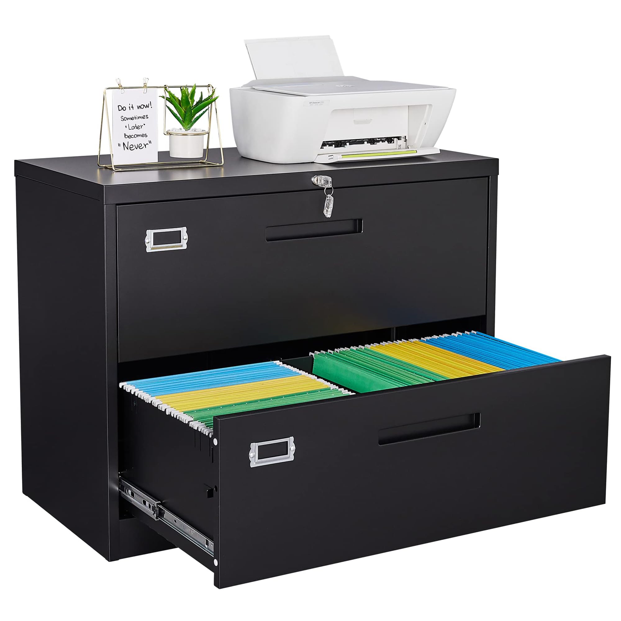Letaya Metal Lateral File Cabinet with 2–5 Drawers