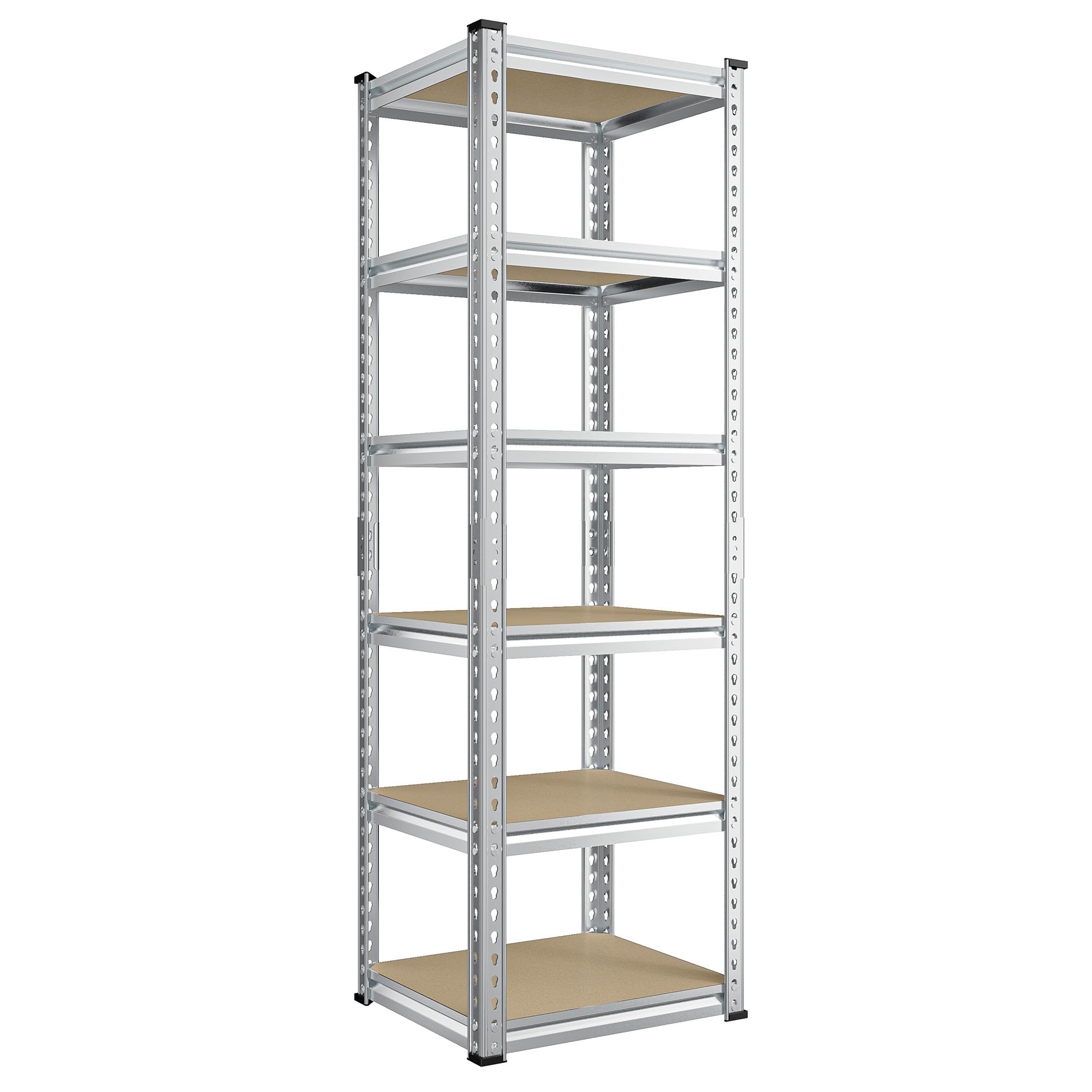 REIBII Heavy-Duty Storage Shelves with Wood Board