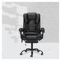 YNBJIL Adjustable Massage Office Chair Reclining High Back Chair Big Tall Leather Ergonomic Swivel Chair with Footrest
