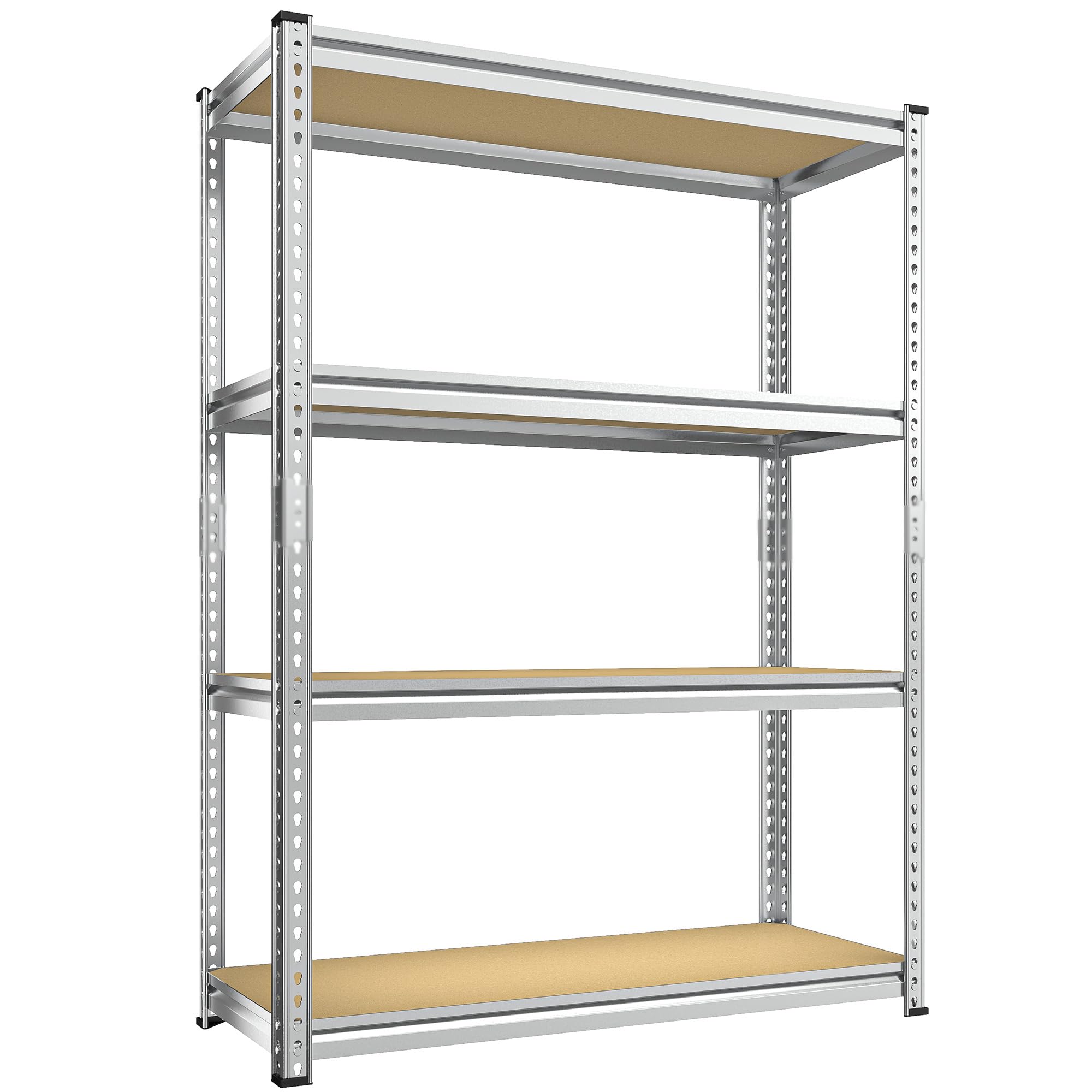 REIBII Heavy-Duty Storage Shelves with Wood Board