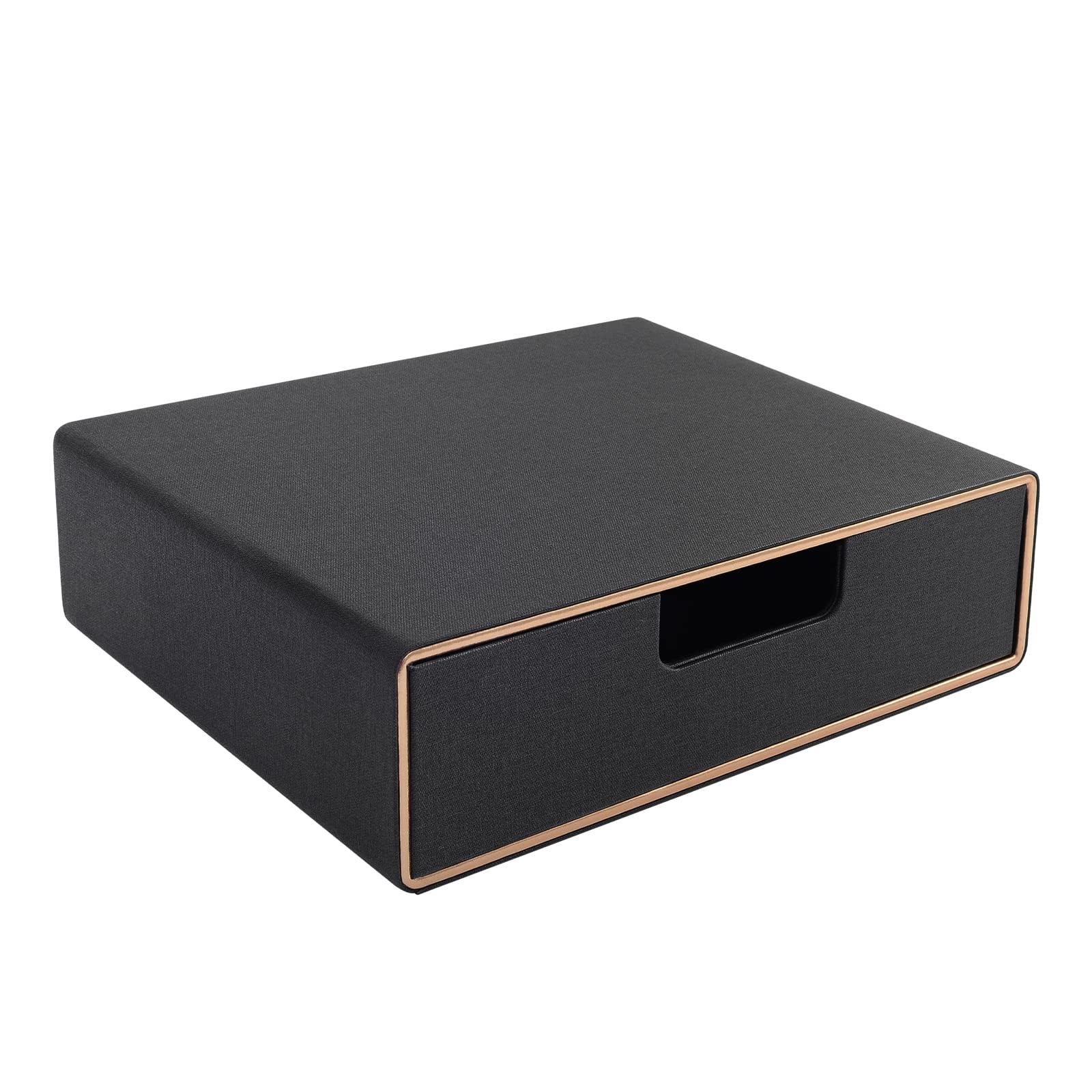 RHCSZ Leather 3-Drawer A4 Desktop File Organizer