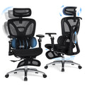 MALOL Ergonomic Office Chair, 400lbs High Back Mesh Desk Chair with 6D Armrests, 3D Headrest, Adjustable Lumbar Support, Seat Depth Adjustment, Tilt Lock, Metal Base & PU Wheels
