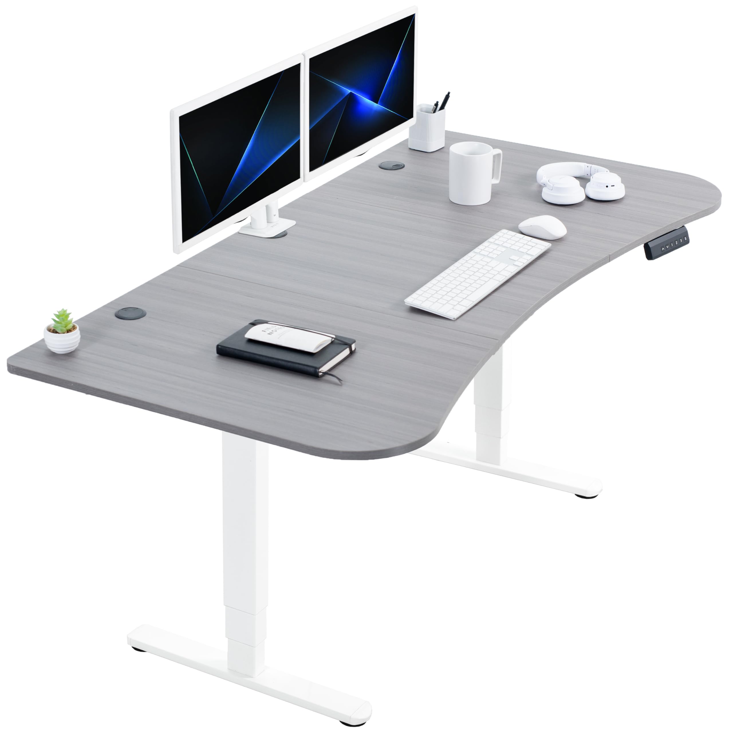 71-Inch Electric Standing Desk with Memory Touch Controller